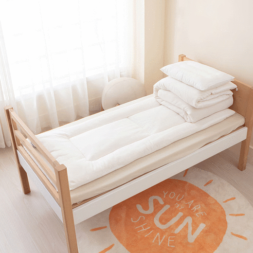 BlueBlue Kindergarten Quilt Core Three-piece Soy Quilt Liner Baby Kindergarten Bedding Spring and Autumn Bedding Children's Winter Quilt Soy Fiber Core Quilt One 120*150cm Single Quilt Core (1Jin Jin is equal to 0.5 kg) Summer