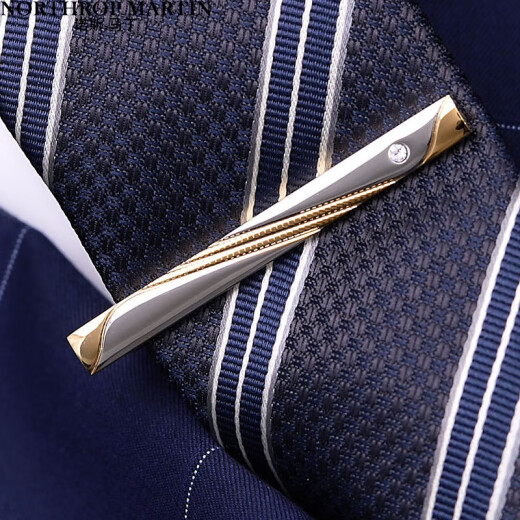 North Martin quality tie clip men's formal business workplace daily collar clip gold