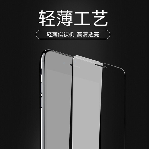 Smorss 3-pack, suitable for iPhone8 Plus/7Plus/6s Plus tempered film, Apple 8P/7p/6sPlus mobile phone film, non-full screen coverage protective film