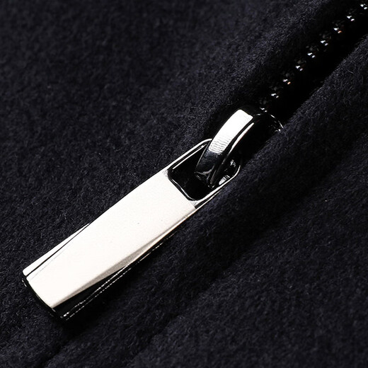 Hengyuanxiang 100% pure cashmere double-sided woolen woolen coat men's tops autumn and winter new middle-aged men's warm coat jacket for men Navy 2XL 185/54/120