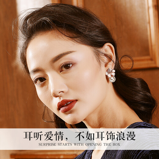 Dairuo ear clips for women without pierced ears, one-week set, elegant earrings, high-end ear care, slimming, practical birthday gift for girlfriend