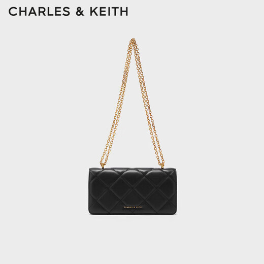 CHARLES&KEITH textured rhombus chain small square bag wallet crossbody bag women's bag birthday gift for girlfriend CK6-10680924