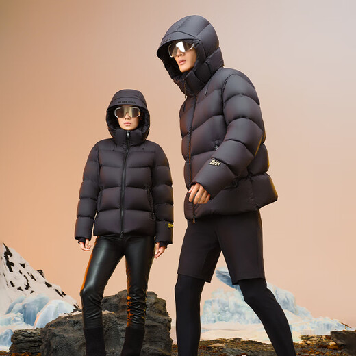 Govan black gold goose down jacket, the same style as Mr. Lei, functional 4.0 five-frame down jacket for men and women, haute couture knight black M