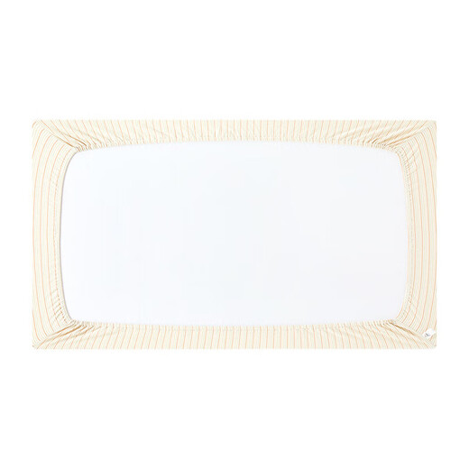 YEEHOO crib pure cotton crib fitted sheet four seasons bedding sheets white sand beige 130x70cm