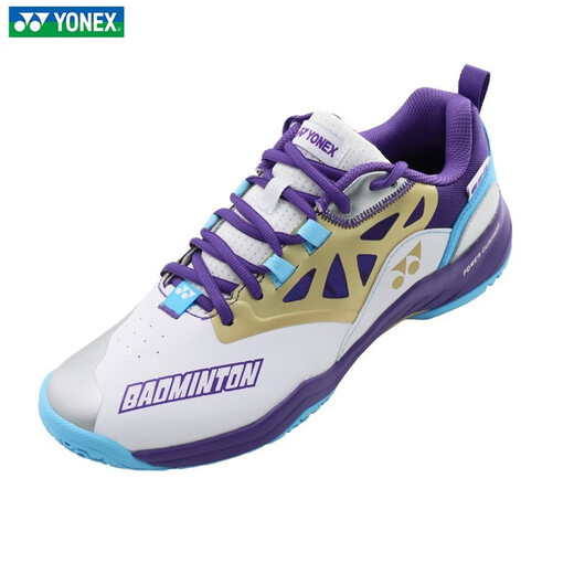 YONEX (YONEX) new badminton shoes for men and women 620CR new shoes white and blue series badminton shoes 620CR white purple 42 (270mm)