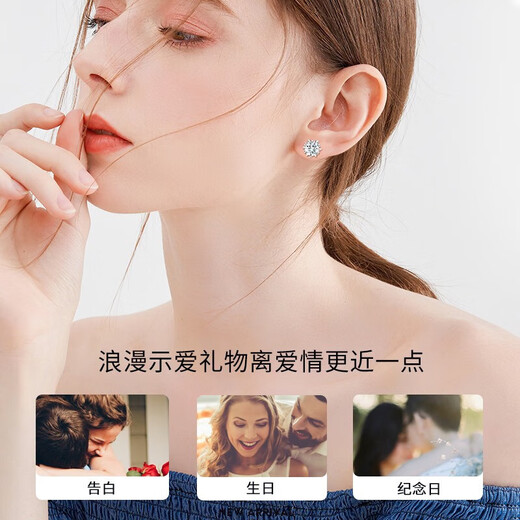 China Gold Starburst Pure Silver Earrings for Women Snowflake Topaz Earrings Gift for Girlfriend and Wife Birthday Wedding New Year and Christmas Jingsuda-Silver Starburst Snowflake Earrings