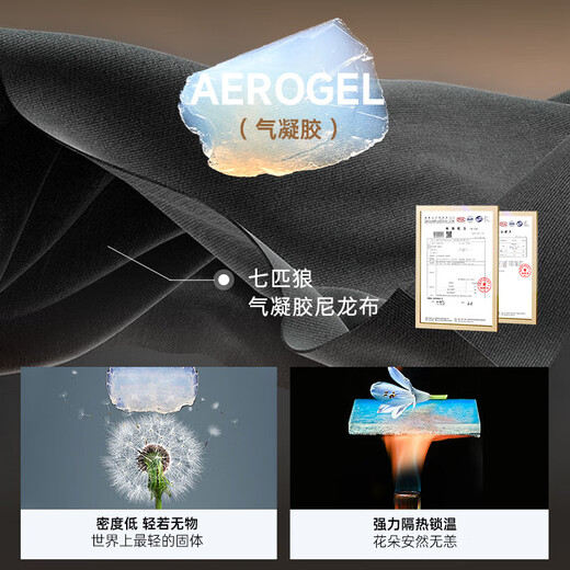 Septwolves jacket men's autumn and winter short lapel quilted cotton warm nylon jacquard comfortable and skin-friendly commuting versatile men's clothing