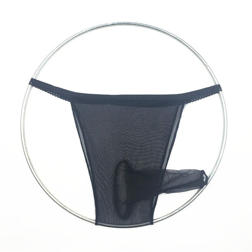 Private men's underwear, thin, fully transparent and traceless, multi-color triangle stockings cover, colorful thong cover, T-pants cover, large elasticity, 160Jin Jin is equal to 0.5kg, inside, black condom opening