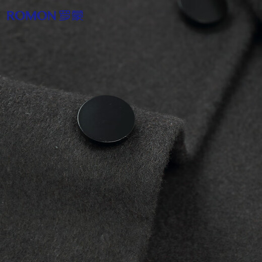 罗蒙【绵羊毛】双面呢羊毛呢子大衣夹克男士秋冬季中青年商务休闲外套