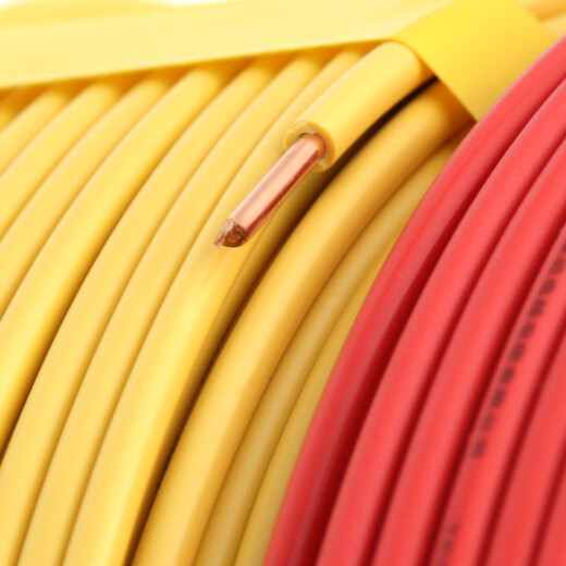 Huiyuan wire and cable BV2.5 square 50 meters national standard household all-copper wire single-core single-strand copper wire socket air conditioning lighting red live wire