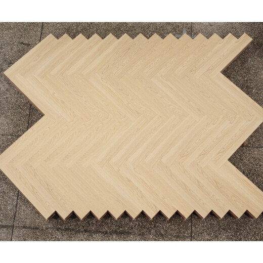 Ougejia neuer Dreischicht-Creme-Stil-Fischgramm 14mm fester Holzlaminatböden für umweltfreundliche wasserdichte Bodenheizung von Haushalten kann 9905-Herringbone-Größen-Hilfsmaterialien für Quadratmeter installiert werden