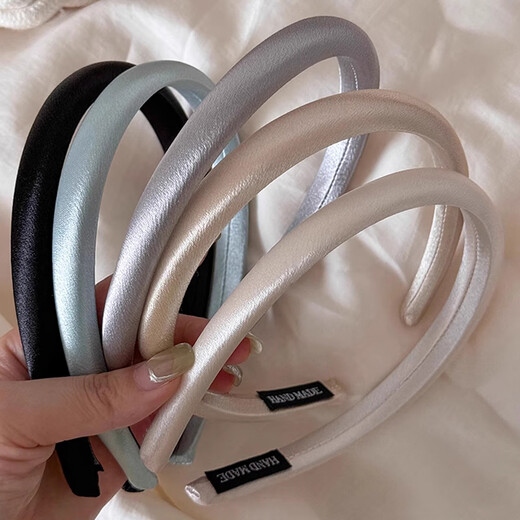 Xiang Wan hairband, hairpin, face-showing, small satin hairband, women's high-end headband, hair-pressing, face-washing hairpin, high-ceiling headwear