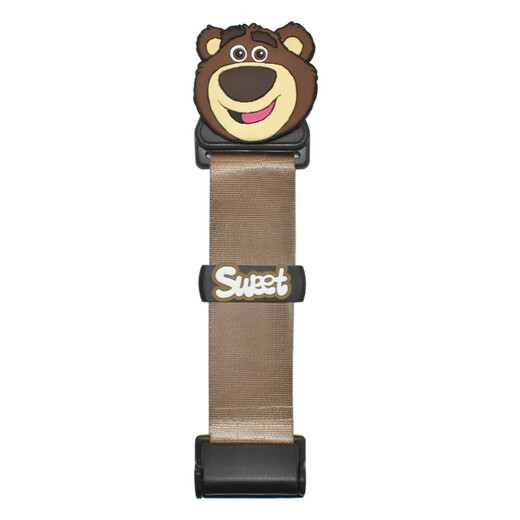 叮贝奇汽车儿童安全带调节器保护套卡通车载宝宝防勒脖肚简易座椅辅助带 简约款（固定器）