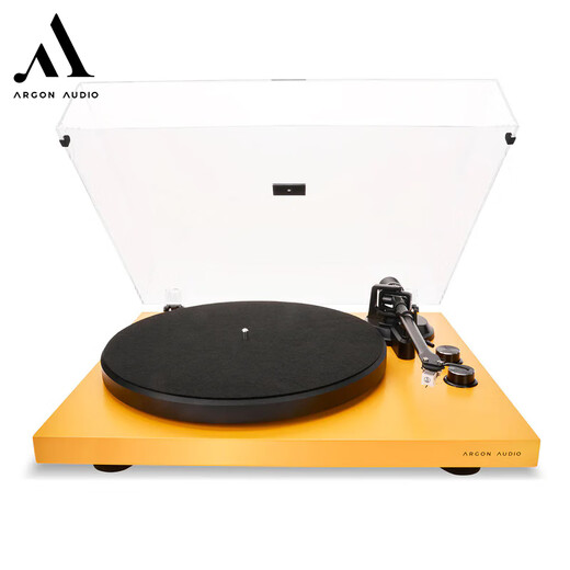 ARGON AUDIO ARGON TTMK2 vinyl record player upgraded version vinyl turntable hifi audiophile grade gramophone retro desktop electric amber (TT MK2 upgraded version)