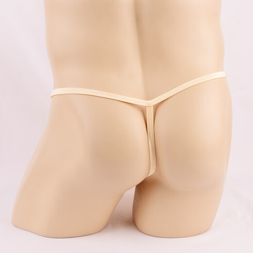 Ye Zimei men's sexy underwear ultra-thin transparent ice ribbon set thong men's T-pants men's see-through sexy underwear 4058 red one size fits all closed mouth