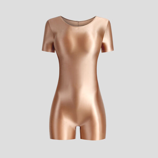 Xinhuang Body Shaping Jumpsuit Glossy Silky Panties Bodybuilding Oily Jumpsuit Men's and Women's Sleeveless Jumpsuit Boxer Briefs Black XL(120-160)