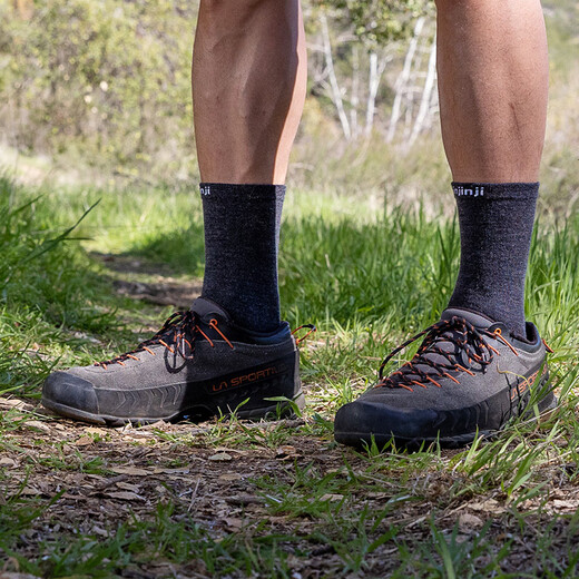 Injinji wool toe socks double layer socks inner layer socks for men and women long thin merino wool warm sports socks dark gray S(37-40)