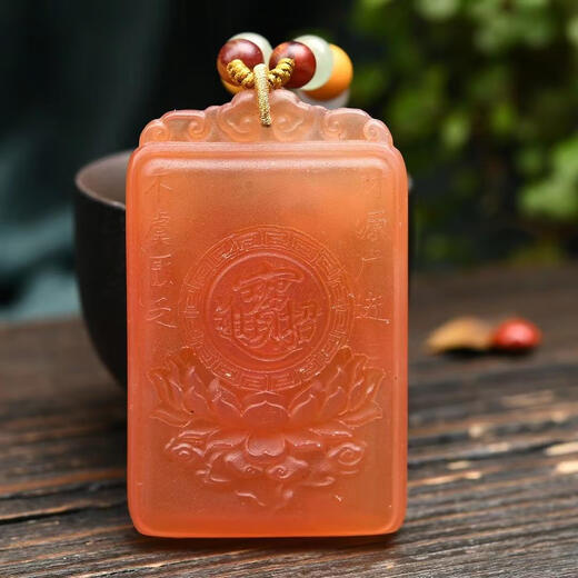 Moyun herring stone zodiac ox pendant with handmade rope, uniform color and gorgeous color, super beautiful in real life