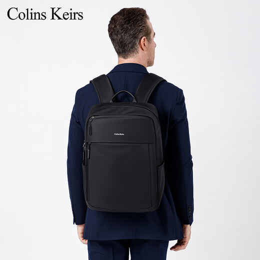 Colins Keirs Rucksack Herren Rucksack große Kapazität Wasserresistente Business Computer Bag Travel Business Pendler Rucksack College Schultasche Schwarz schwarz