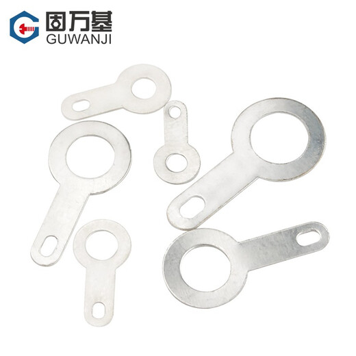 Guwanji single-head soldering lug copper silver-plated wire ear washer circular ring welding terminal copper lug copper gasket M3.2 50 pieces
