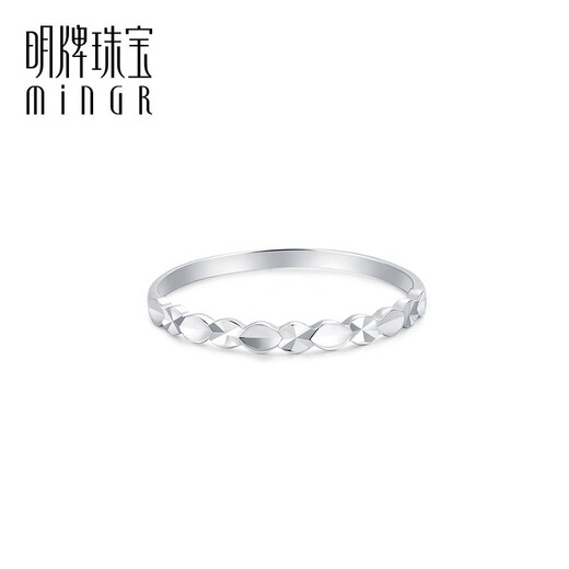 Ming brand jewelry platinum Pt950 platinum fashion car flower blooming ring gift for women BFM0055 platinum ring size 12 about 1.14 grams