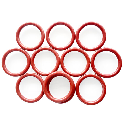 Hasdick HKW-116O-ring red sealed high temperature resistant pipe instrument machine silicone ring 16*1.9mm (100 pieces)