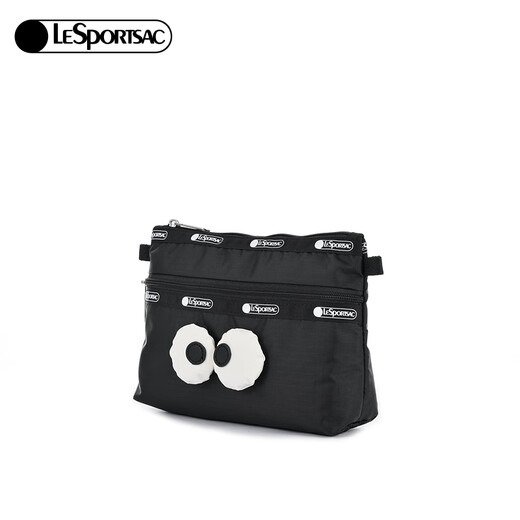 LeSportsac New Cute Big Eyes Clutch Coin Purse Commuting Bag Women's Bag Gift for Girls Classic Black