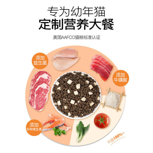 Laughing Pet Cat Food Freeze-dried Cat Food Kitten 0-12 Months Universal Indoor American and British Short Blue Cat Fish Flavor Nutritional Probiotics Adult Cat Food 12 Months and Over 3Jin Jin equals 0.5kg _bag