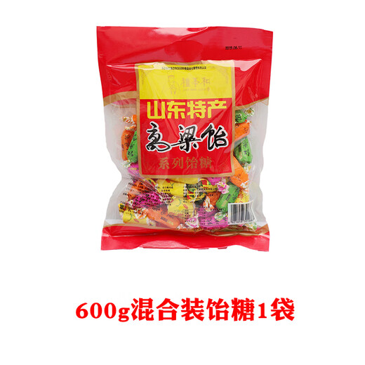 Lijihe Shandong specialty local specialty Lijihe sorghum starch candy authentic brushed sorghum Yi Jinan specialty Qingdao specialty 600g starch candy (with 4 flavors) 1 bag