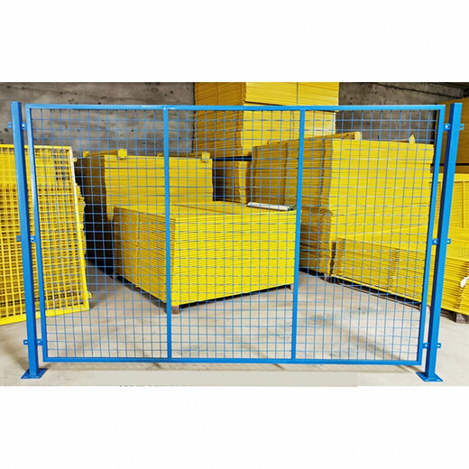 Nightingale factory warehouse isolation net workshop isolation net fence net protective net express sorting partition net wire mesh door guardrail yellow 2 meters high * 3 meters wide / one net and one column