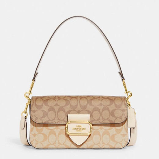 COACH Brand Direct Supply Women's MORGAN Flip Shoulder Underarm Bag Khaki CH506 New Year's Gift