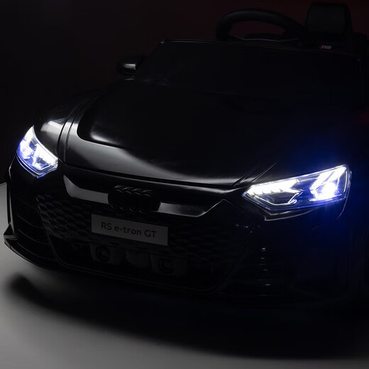 WORK BABY Audi Original autorisiertes Kinder-Elektroauto, Allrad-Sitzfernbedienung, Spielzeug, Geburtstagsgeschenk für Erwachsene, Babys und Kinder, Audi RS-GT Pulver, voll ausgestatteter Ledersitz, Fernbedienung, selbstfahrend + Schaukelfunktion + Bluetooth-Musik