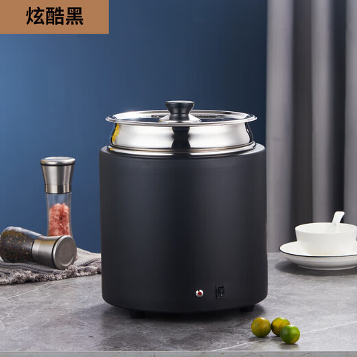 Venus Dry Warm Soup Pot Commercial Warm Porridge Pot Buffet Restaurant Electric Heating Water-free Insulation Pot Electric Heating Soup Stove Insulation Bucket