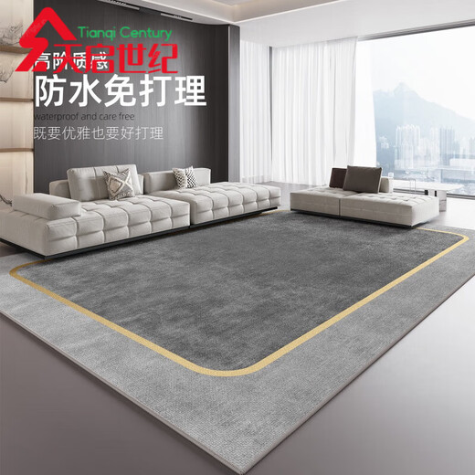 山头林村官方直销客厅地毯轻奢2025新家用感沙发茶几 16780 1件 140CM*200CM 防水加厚款