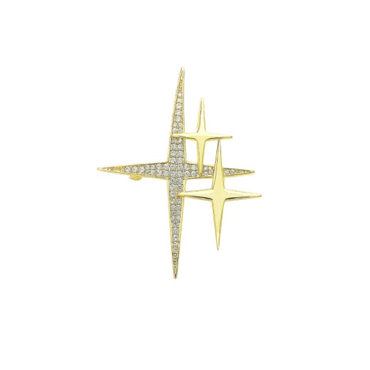 Xifei men's brooch, simple star corsage, temperament pin, business casual suit, coat and accessories