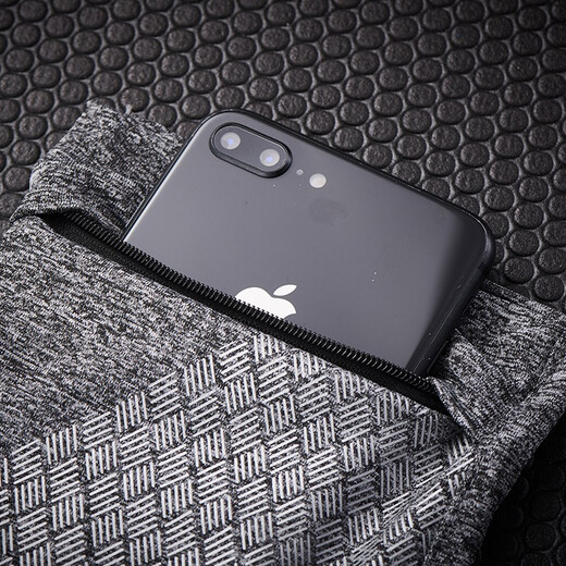 RIMIX elastic mobile phone arm cover, sports wrist bag, arm bag, outdoor cycling mobile phone bag, men's and women's fitness running bag, black, small, arm circumference 23-27cm