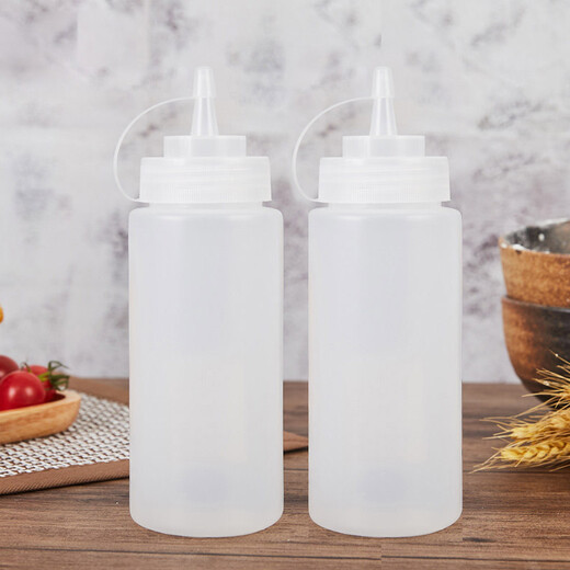 All-purpose baking sauce pot 450ml 2-pack 160z squeeze sauce bottle salad dressing squeeze bottle condiment bottle oil pot soy sauce vinegar pot