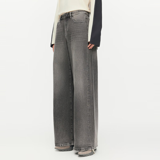 Jiangnan Buyi (jnby) [gleicher Stil im Einkaufszentrum] 24 Herbst Neues Produkt Denim Loose Wide-Leg Hosen 5o9e12530 998/Denim Dark Grey L.