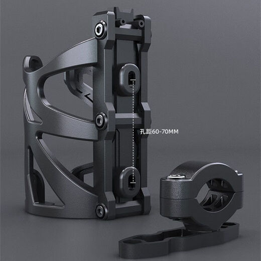 Raft core road car water bottle holder carbon fiber motorcycle bicycle water bottle holder electric car water cup holder mountain bike water bottle adjustable water cup holder handlebar black