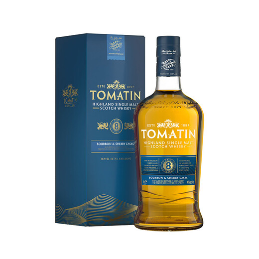 TOMATIN汤玛丁 8年 单一麦芽威士忌 1000ml 40度 进口洋酒