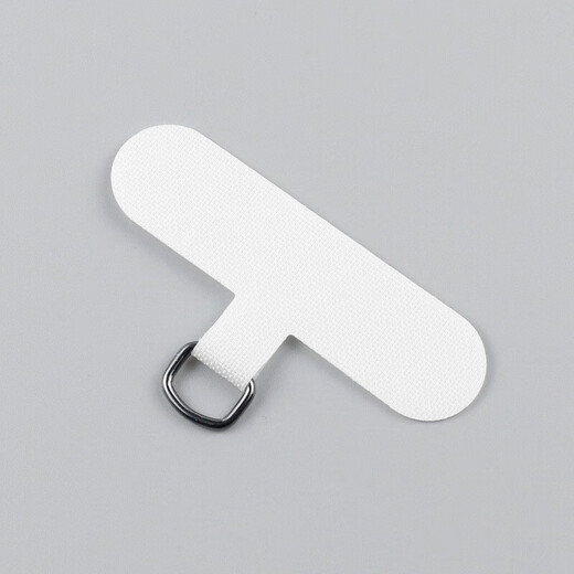 Dipur 2 pack mobile phone lanyard patch wrist short hanging neck shoes long clip phone case fixed card mobile phone chain gasket anti-lost artifact white