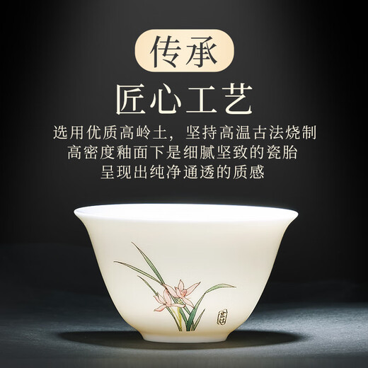 KAMJOVE teapot Kung Fu tea set exquisite porcelain household Chinese tea cup for entertaining guests KP-160