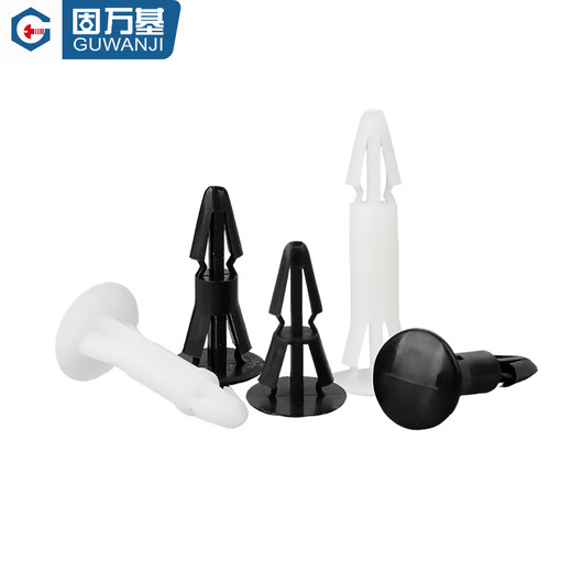 Guwanji flat bottom isolation column PC board isolation column plastic rivet spacer column plastic buckle support column buckle type padding column RC white RC-3 (100 pieces)