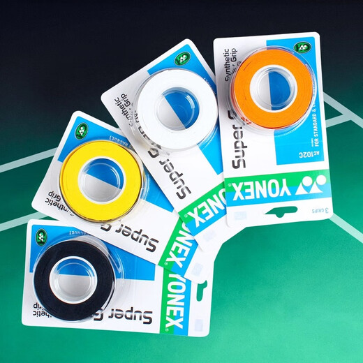 Yonex Гель для рук Yonex AC102C, три упаковки, ракетка для бадминтона, теннисная ракетка, ремешок с ручкой, клей, нескользящий, впитывающий пот гель для рук AC102C, белый, 3 упаковки, индонезийский 1 коробка, 3 упаковки