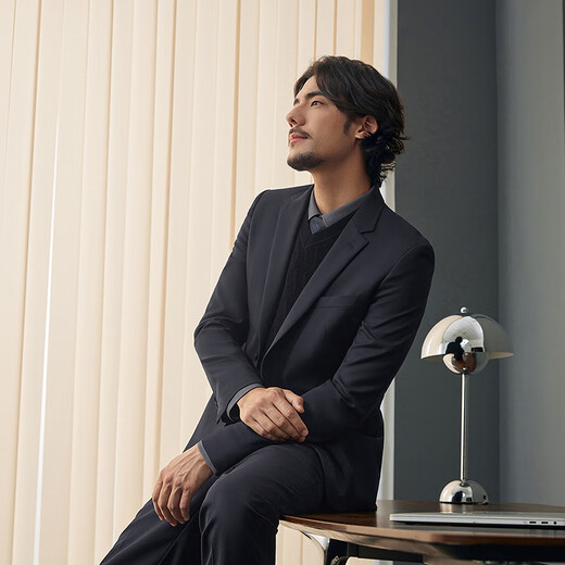 Qipai Wool Suit Suit Men's Spring and Autumn Business Formal Wear including Wool Suit Jacket