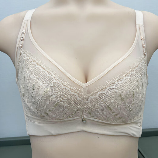 Love the new underwear women's 6627 beauty cover, comfortable and breathable small breast push-up and auxiliary breast adjustment bra 6628 jade skin color 70B medium thick cup about 2.5 cm