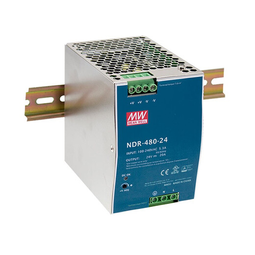 Taiwan Meanwell NDR 480w industrial DIN rail switching power supply NDR-480-24 24V20A output
