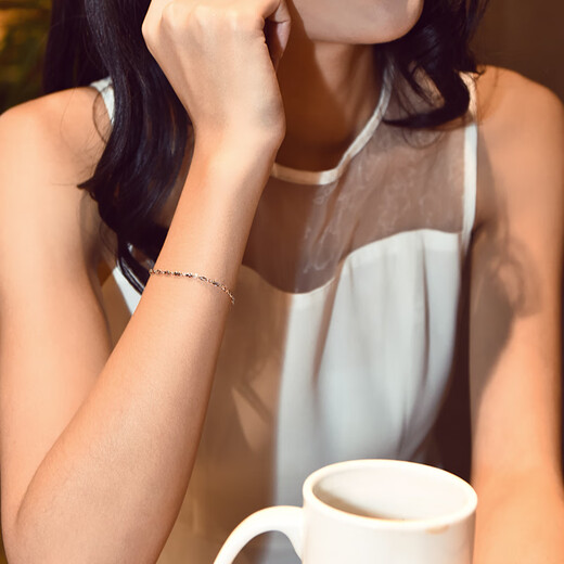 Pt.Charm platinum bracelet for women Pt950 platinum fashion star shining bamboo extension chain as a gift for girlfriend and wife. If it is not in stock, it can be customized. Take 2.05g as an example