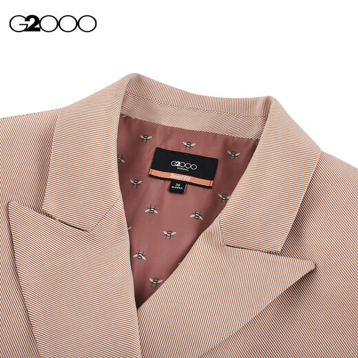 G2000 Machine washable G2000 women's SS24 mall new soft and comfortable double-breasted versatile casual suit two-color twill-orange casual suit 24 inches S /34