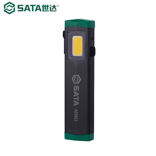 SATA Professional Grade Work Light Waterproof and Dustproof Dual Lights Dual Magnetic Adjustable Multiple Specifications Optional AE5923 Lithium Battery Mini COB Work Light